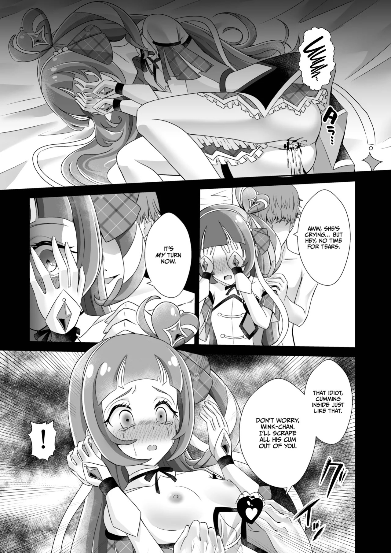 [Toumeiryuu no Margaret (Momoisaki Hayato)] Cure Wink Kyouhaku Ryoujoku (Kimi to Idol PreCure) [English] [CulturedCommissions] [Digital]
