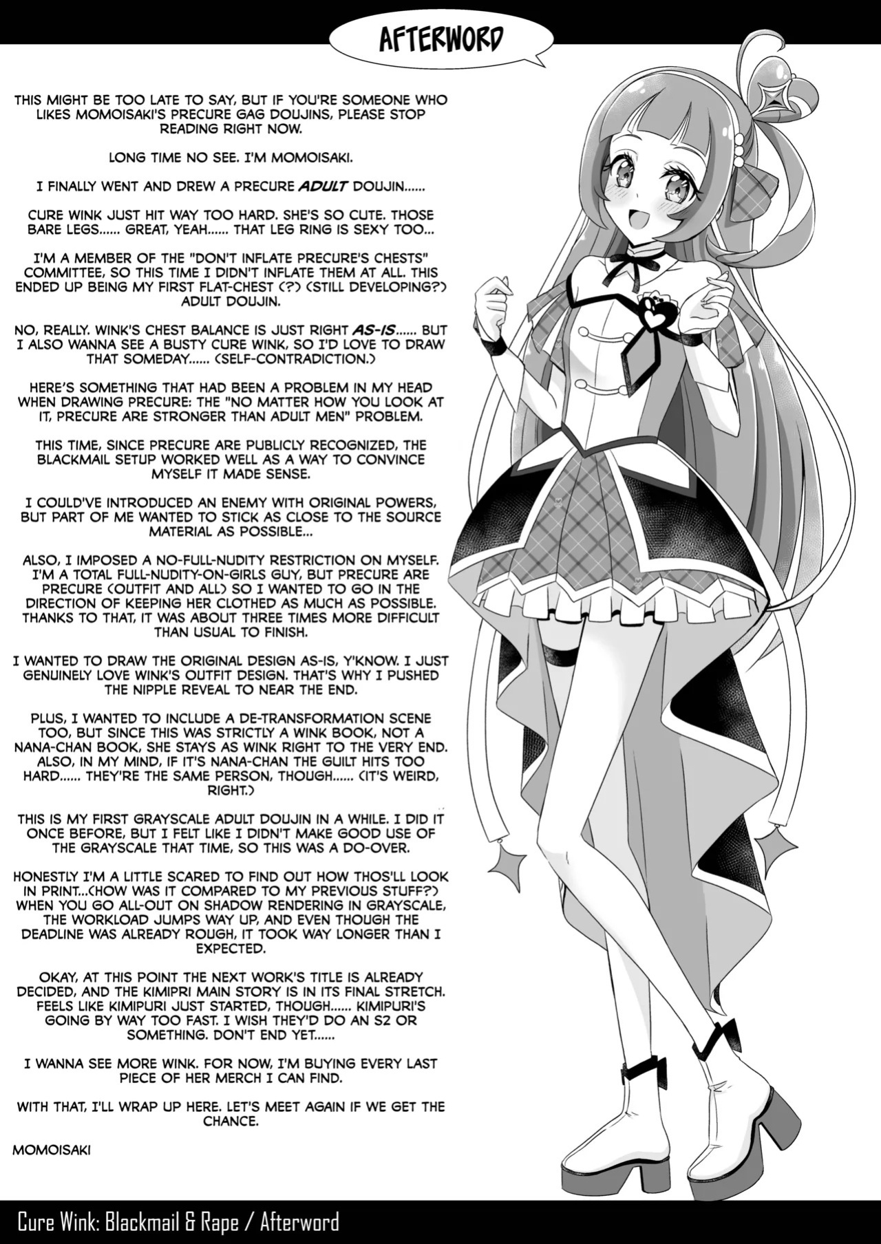 [Toumeiryuu no Margaret (Momoisaki Hayato)] Cure Wink Kyouhaku Ryoujoku (Kimi to Idol PreCure) [English] [CulturedCommissions] [Digital]