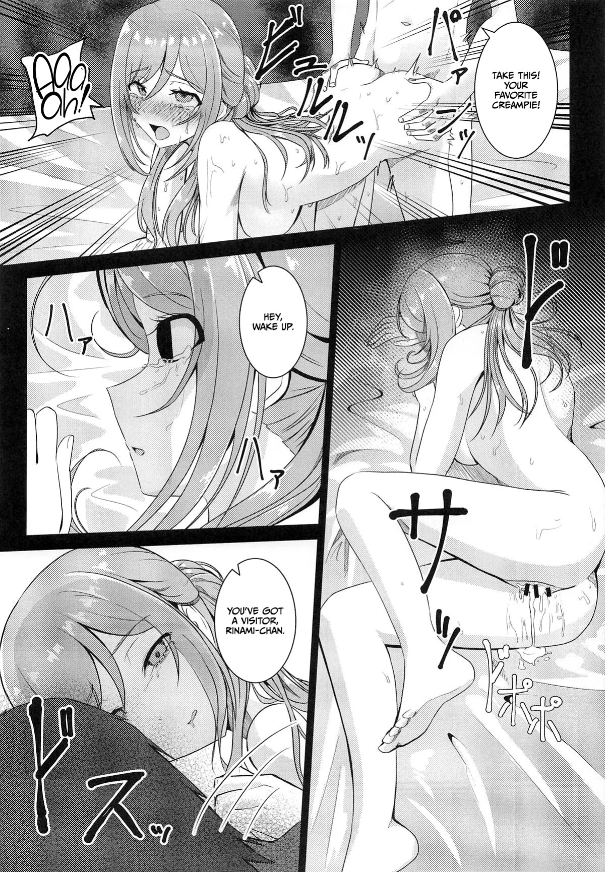 (GAKUEN STAR FESTIV@L) [Toumeiryuu no Margaret (Momoisaki Hayato)] Himesaki Rinami Yuukai Ryoujoku After (Gakuen IDOLM@STER) [English] [CulturedCommissions]