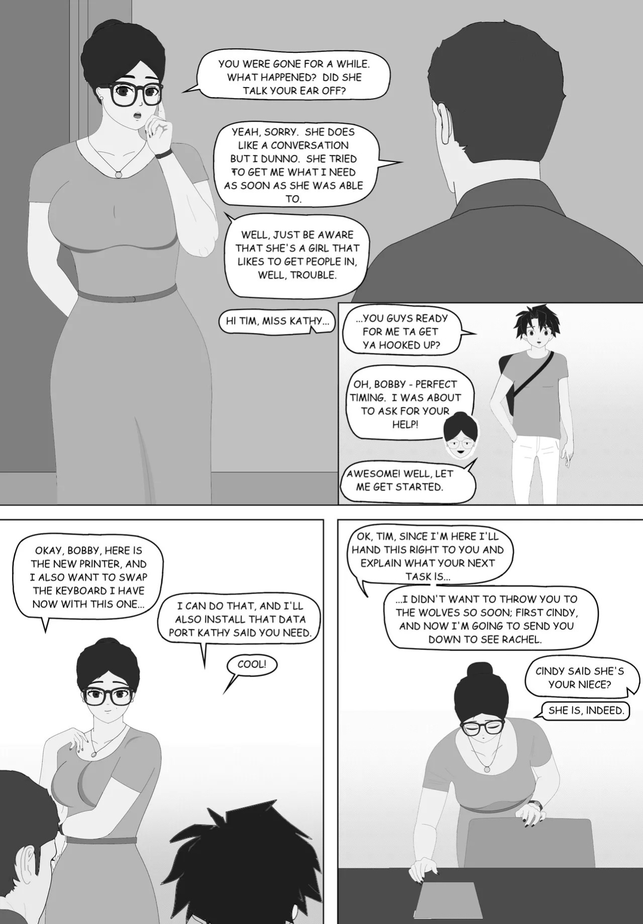 Naughty Business, Chapter 1 "Tim's First Day"