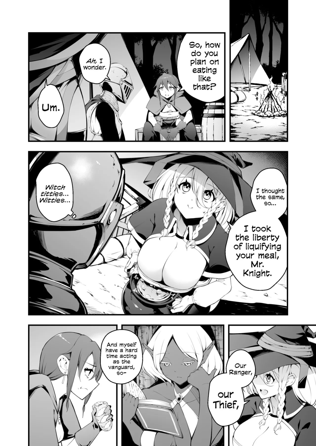 [Jisyakunyudo (Nanameno Hayuta)] The Apprentice Witch And The Cursed Dick | Minarai Majo to Noroi no Chinpo [English] [Cookie Cruncher] [Digital]