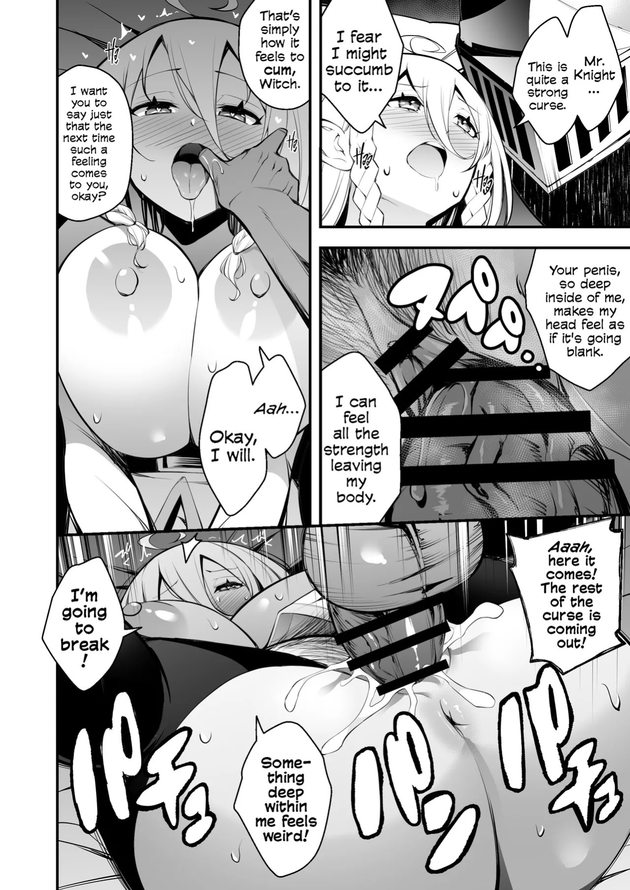 [Jisyakunyudo (Nanameno Hayuta)] The Apprentice Witch And The Cursed Dick | Minarai Majo to Noroi no Chinpo [English] [Cookie Cruncher] [Digital]