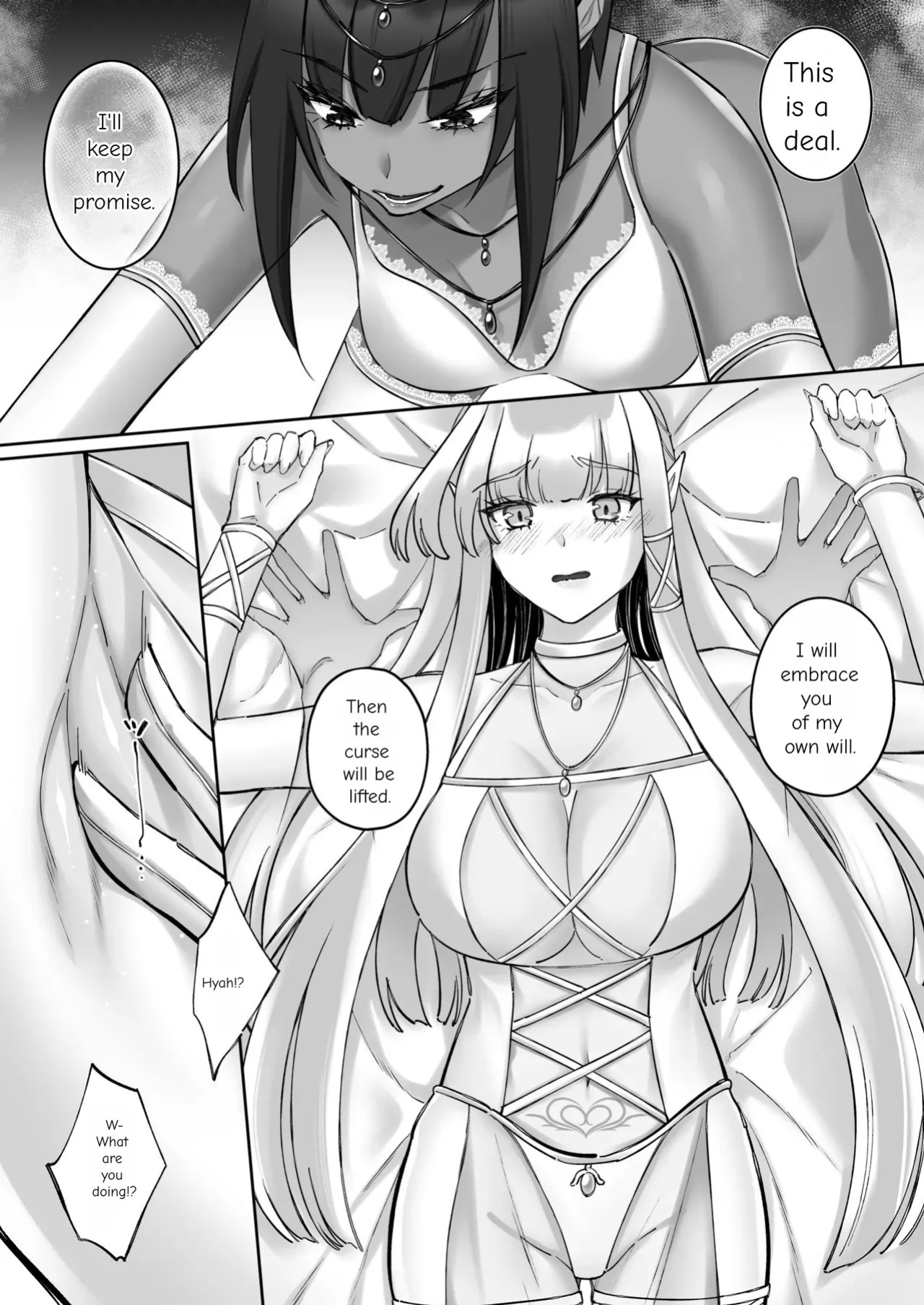 [Seika Kairaku Shoten (Chocomint)] The Fall of the Elves: Imprinting Lewd Marks on Elves and Turning Them into Lesbians [Digital Download Version]