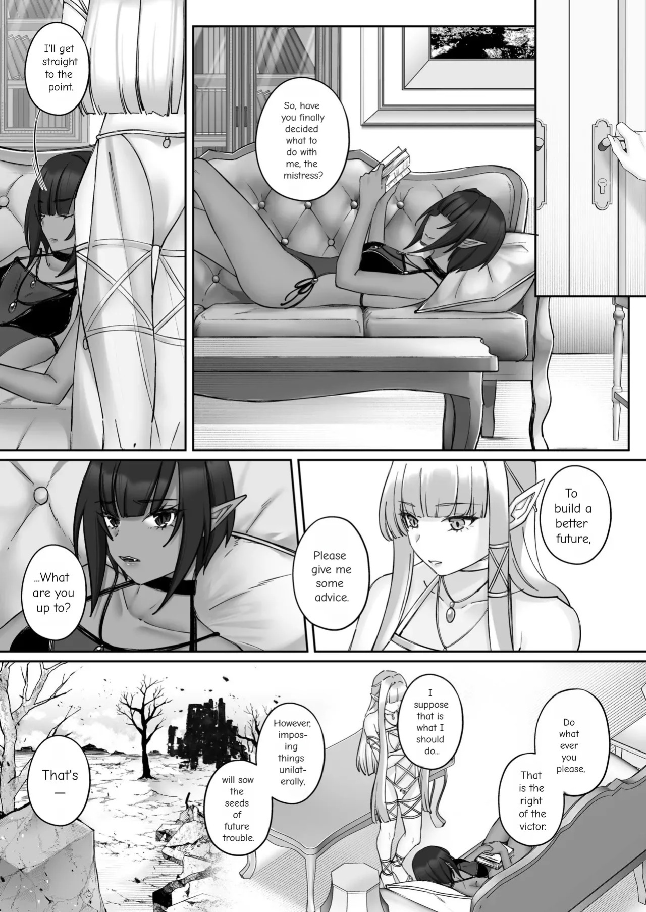 [Seika Kairaku Shoten (Chocomint)] The Fall of the Elves: Imprinting Lewd Marks on Elves and Turning Them into Lesbians [Digital Download Version]