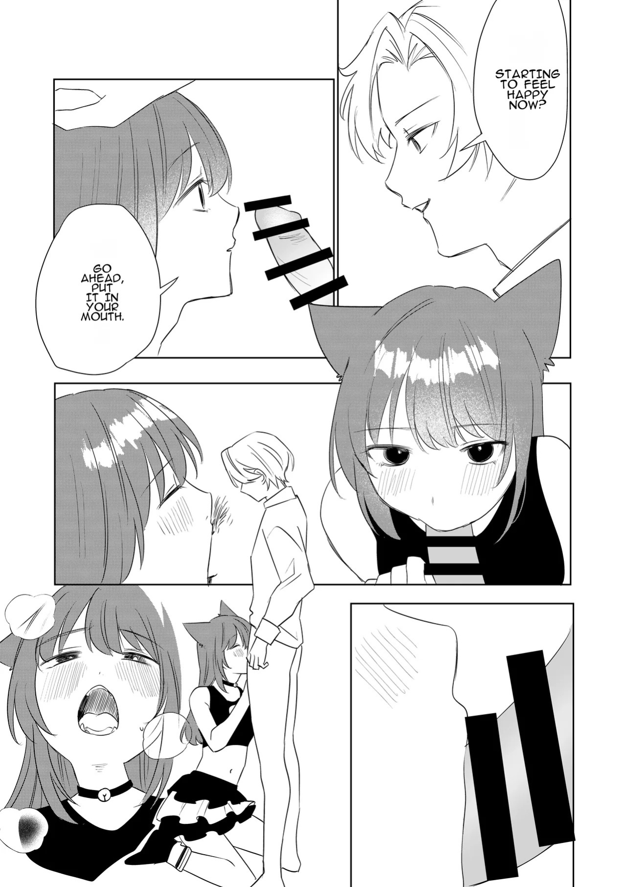 [Amulai Okashi Seisakusho (Hoshino Iro)] Boku ga TS Saserarete, Shiawasena Mesu Neko Toshite Kawareru Hanashi | The Story of How I Was Turned into a TS Woman and Kept as a Happy Female Cat