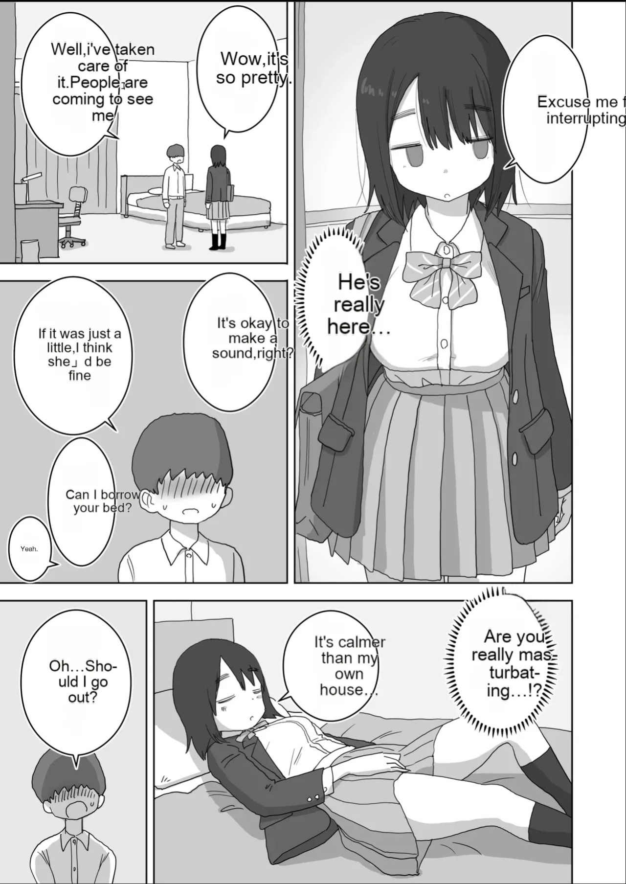 [Hiyashi Makura] The story of how my room became the masturbation room for the girls in my class. (AI Translated)