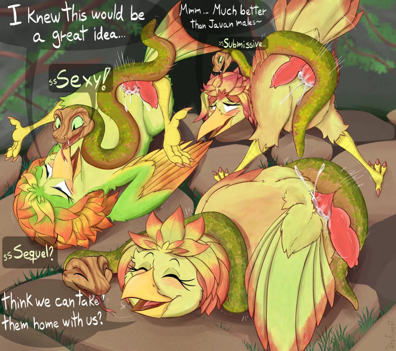 [UrefuNest] Javan Sisters having Fun with Root Snakes