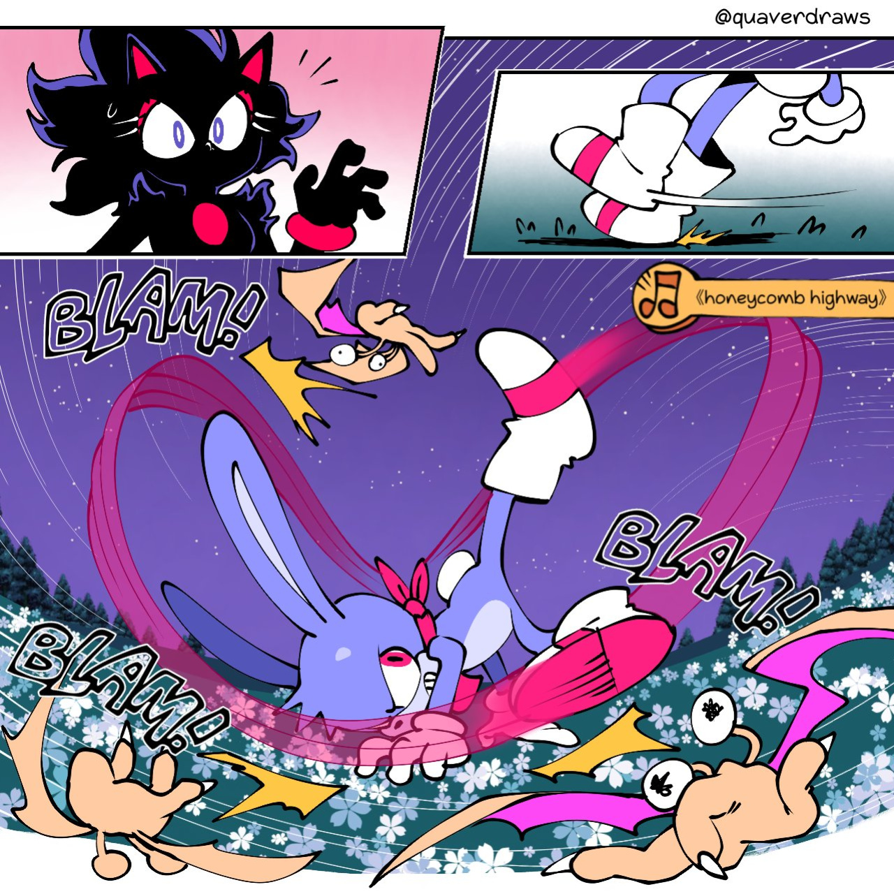[Quaverdraws] Rush to the Dreamland (Prototype Sonic AU)