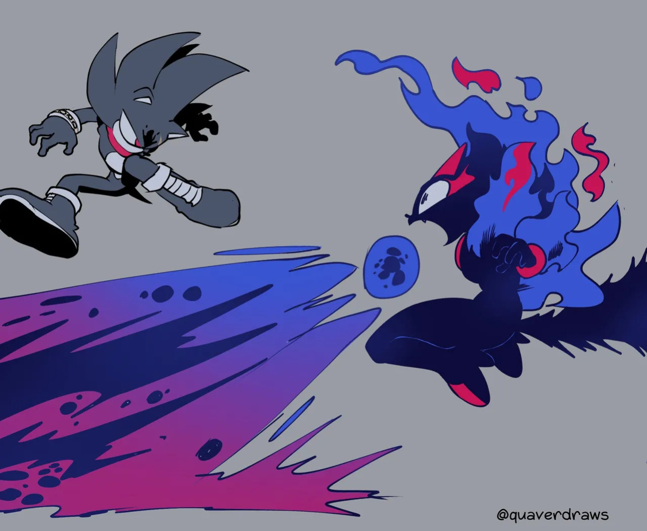 [Quaverdraws] Rush to the Dreamland (Prototype Sonic AU)