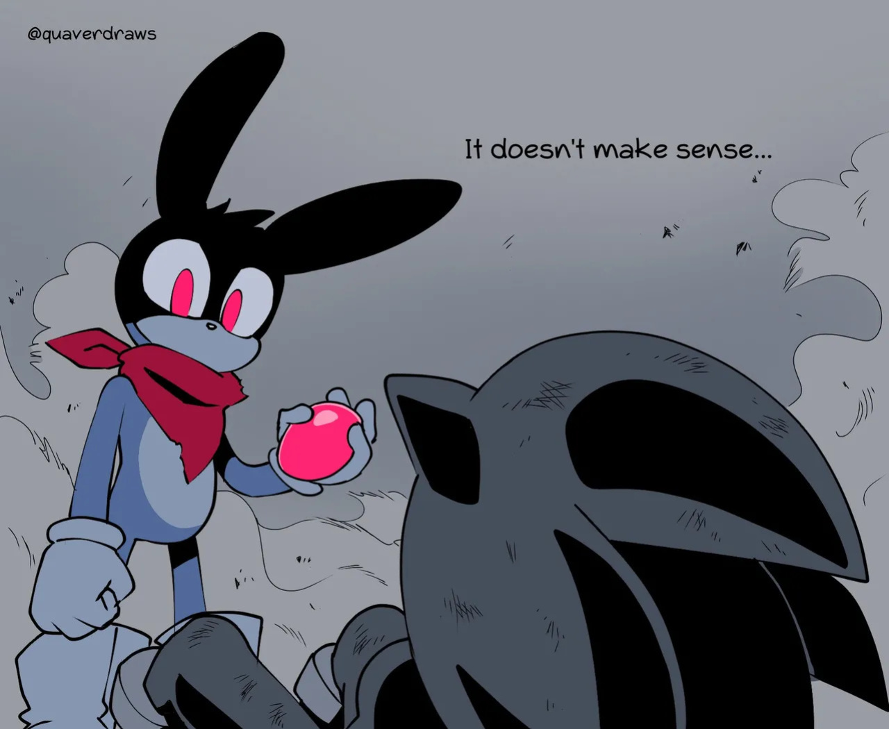 [Quaverdraws] Rush to the Dreamland (Prototype Sonic AU)