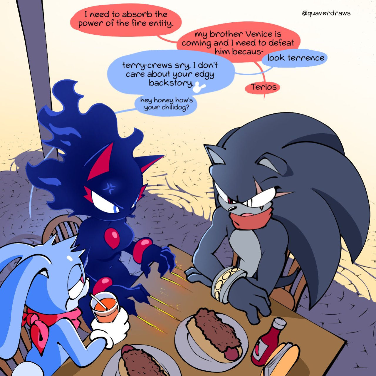 [Quaverdraws] Rush to the Dreamland (Prototype Sonic AU)