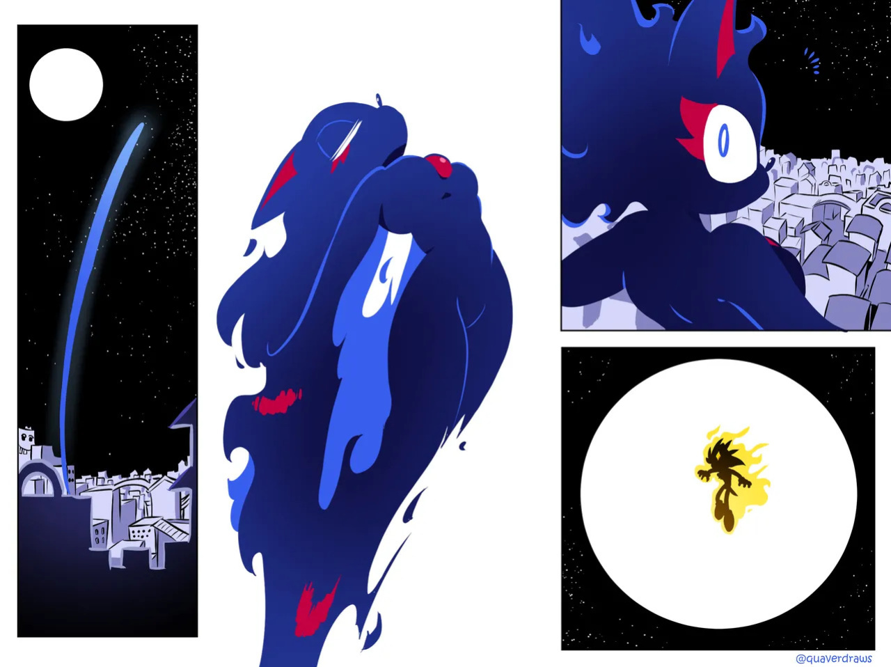 [Quaverdraws] Rush to the Dreamland (Prototype Sonic AU)