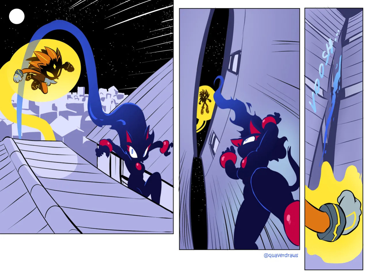 [Quaverdraws] Rush to the Dreamland (Prototype Sonic AU)