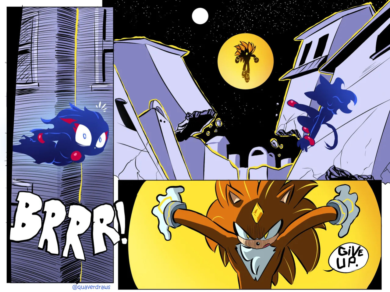 [Quaverdraws] Rush to the Dreamland (Prototype Sonic AU)