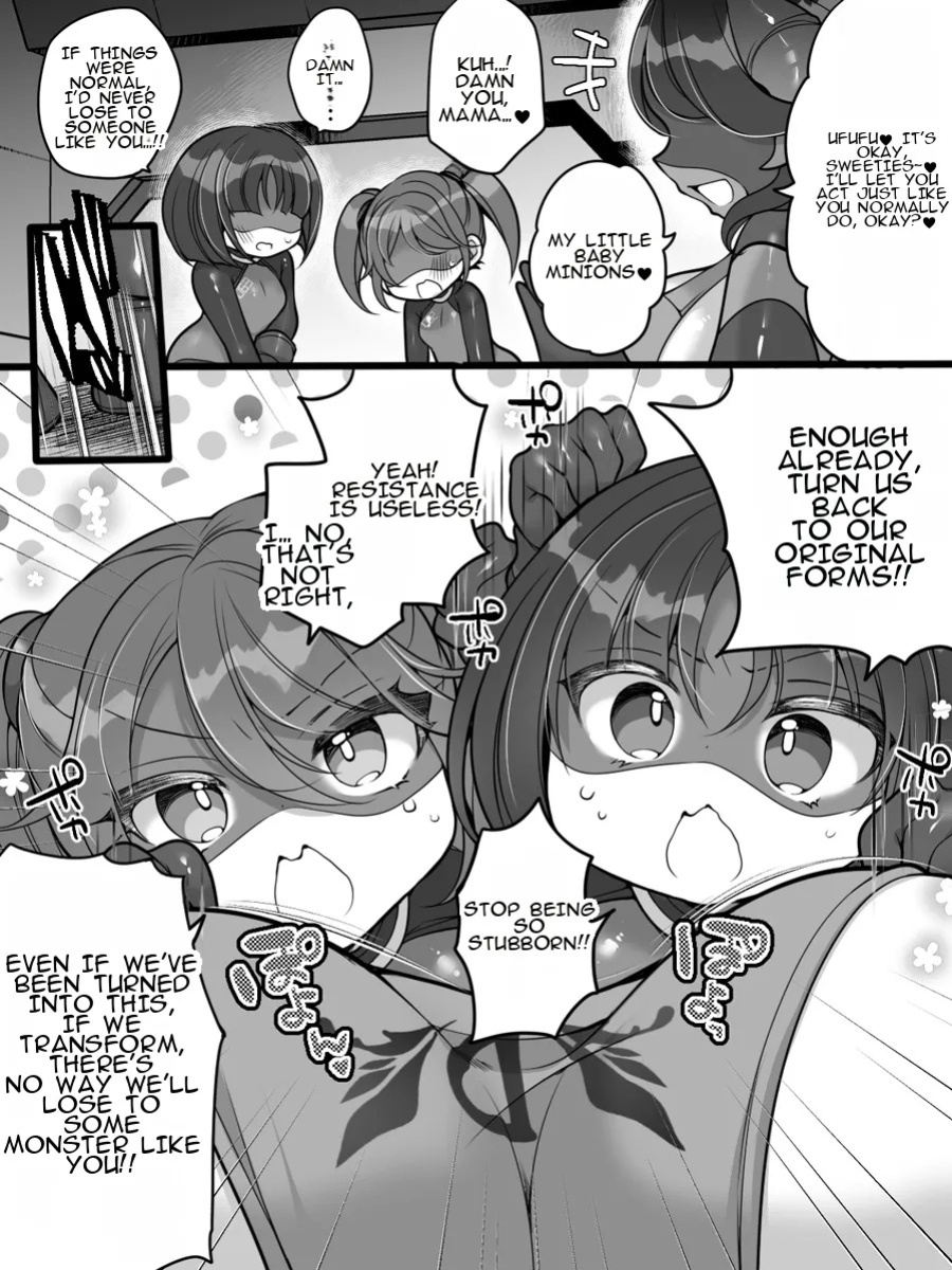 [Amuai Okashi Seisakusho (Reitou Mikan)] Moto Hero no Omorashi Sentouin wa Mama ni wa Katemasen! | A Former Hero Who Wets Herself in Battle Can't Beat Her Mom!