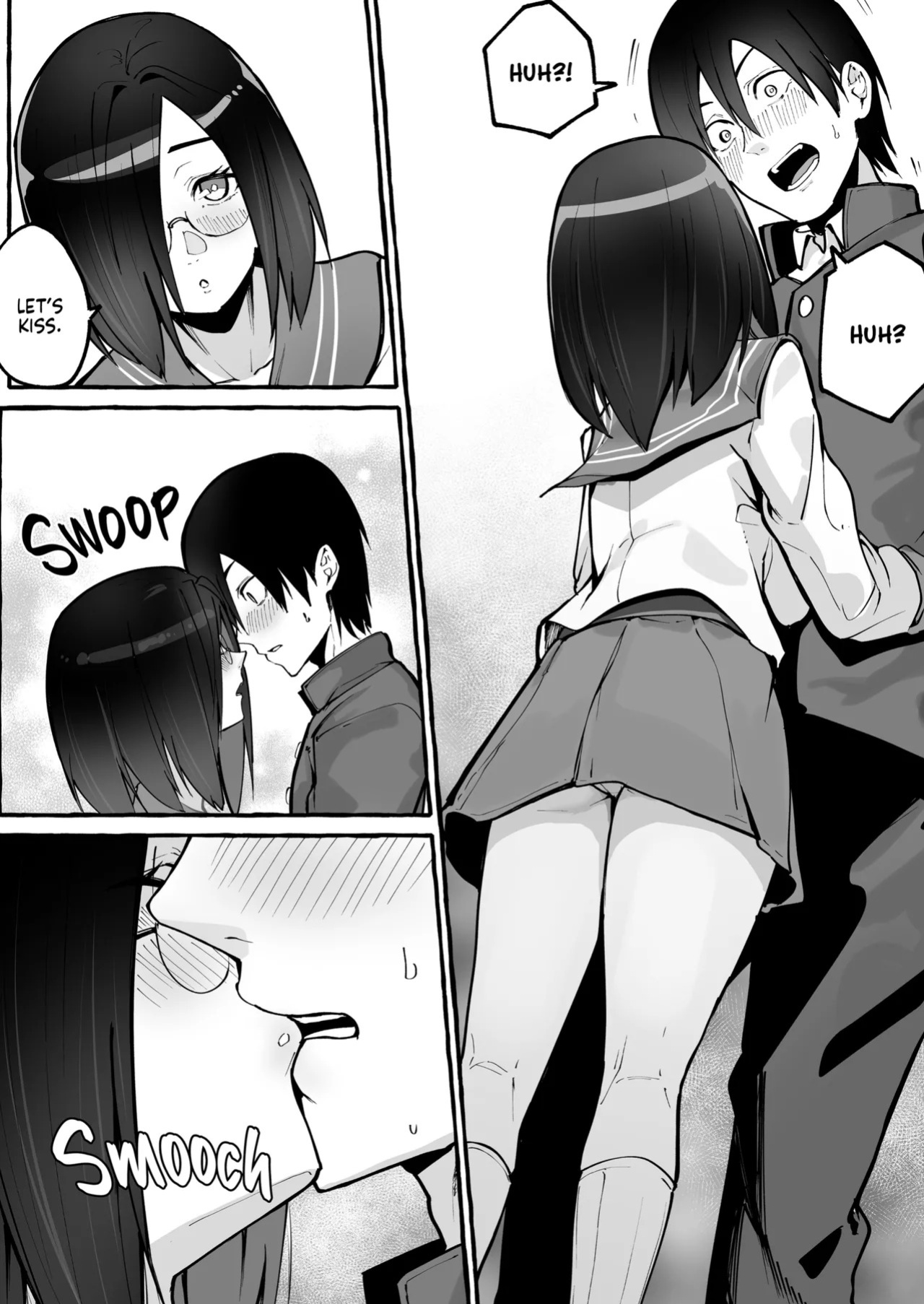 [Fuguta-ke] Kyonyuu Kanojo ni Hitasura Shibori Toraremakuru Hanashi | Squeeze Until Empty [English] [J18] [Decensored] [Digital]