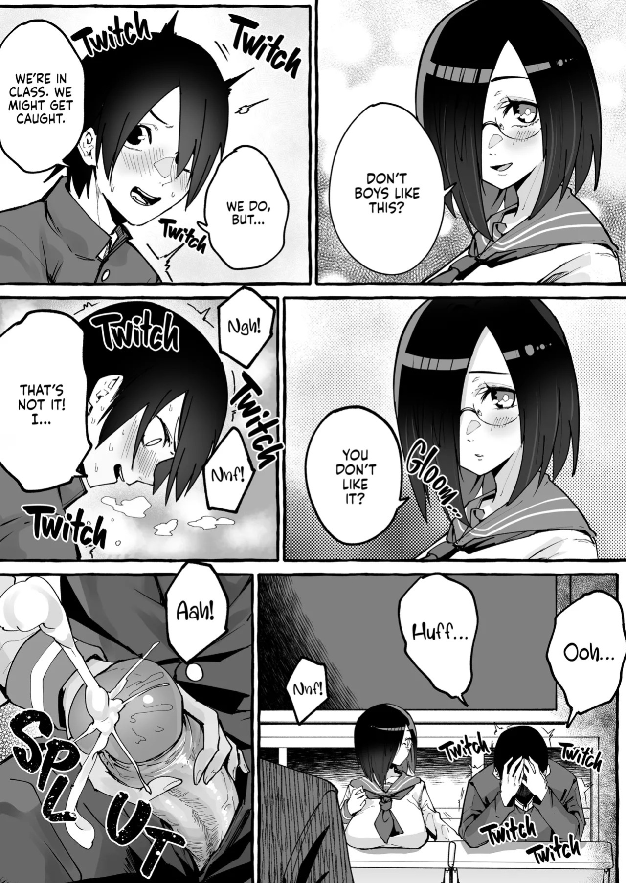 [Fuguta-ke] Kyonyuu Kanojo ni Hitasura Shibori Toraremakuru Hanashi | Squeeze Until Empty [English] [J18] [Decensored] [Digital]