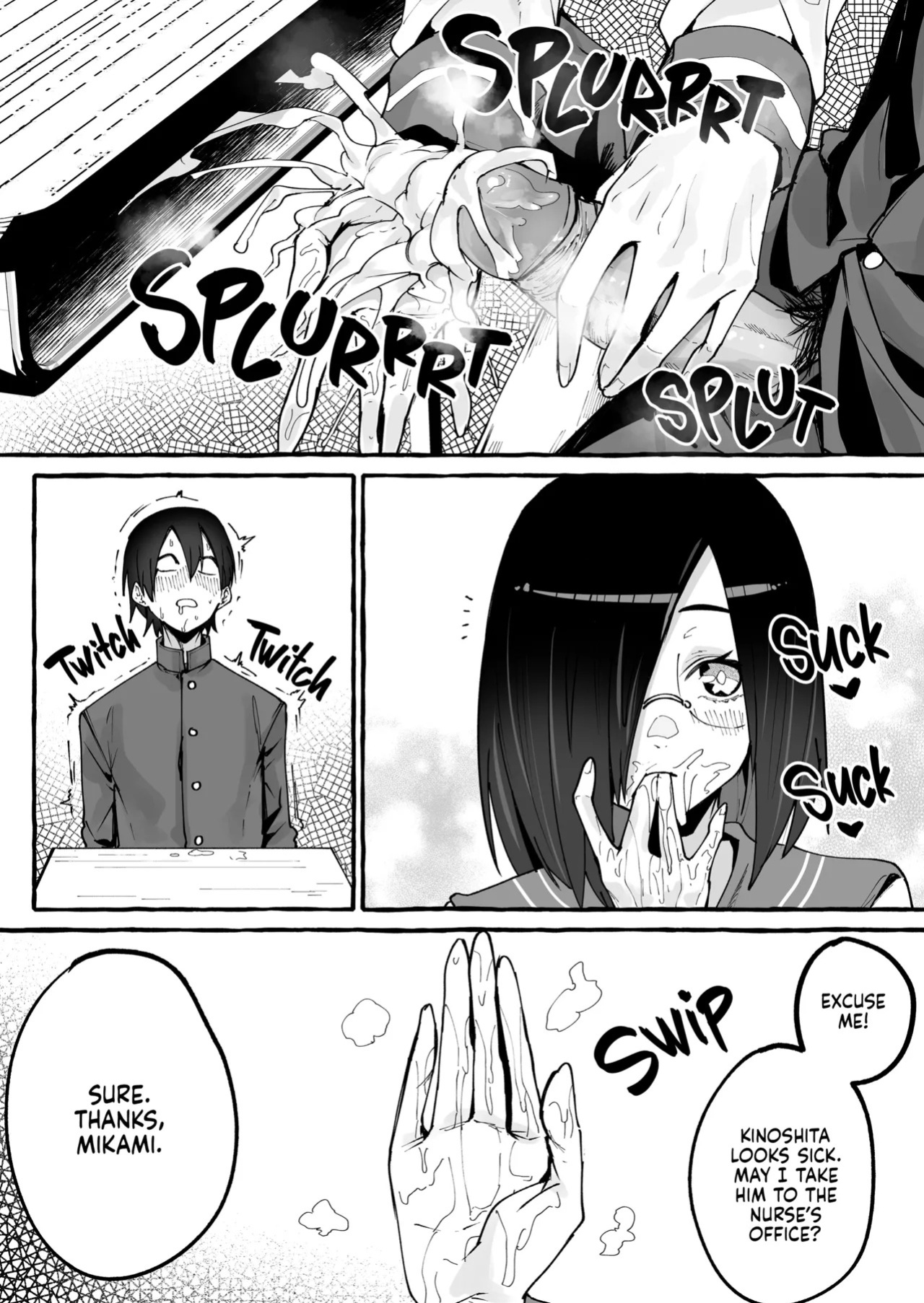 [Fuguta-ke] Kyonyuu Kanojo ni Hitasura Shibori Toraremakuru Hanashi | Squeeze Until Empty [English] [J18] [Decensored] [Digital]