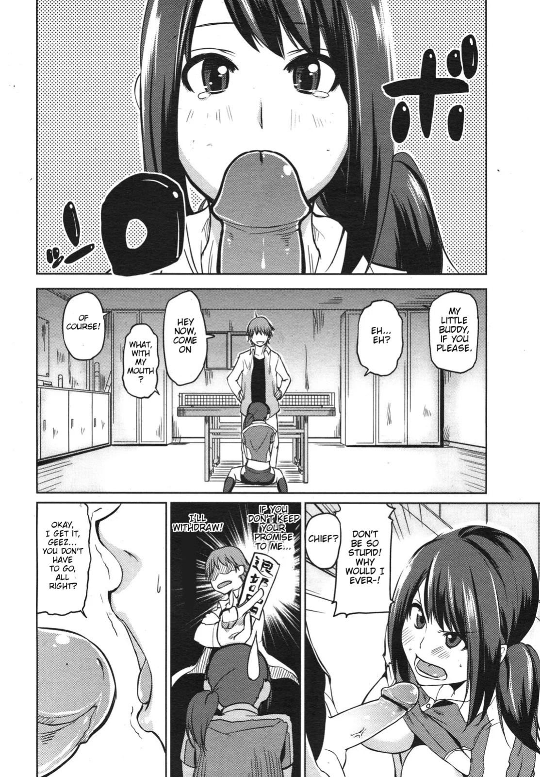 [Azuma Sawayoshi] Zenjinsokkō takkyū-bu zenjinsokkō! Takkyū-bu (COMIC Megamilk 2011-02 Vol. 08) [English]