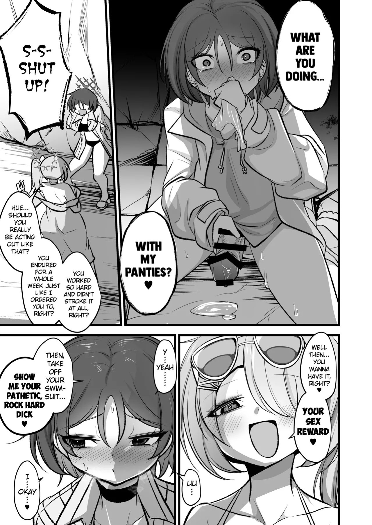 [Akagai (Mine Thrower)] Do-S Hiyori VS Futa-chin Misaki-chan (Blue Archive) [English] [Digital]