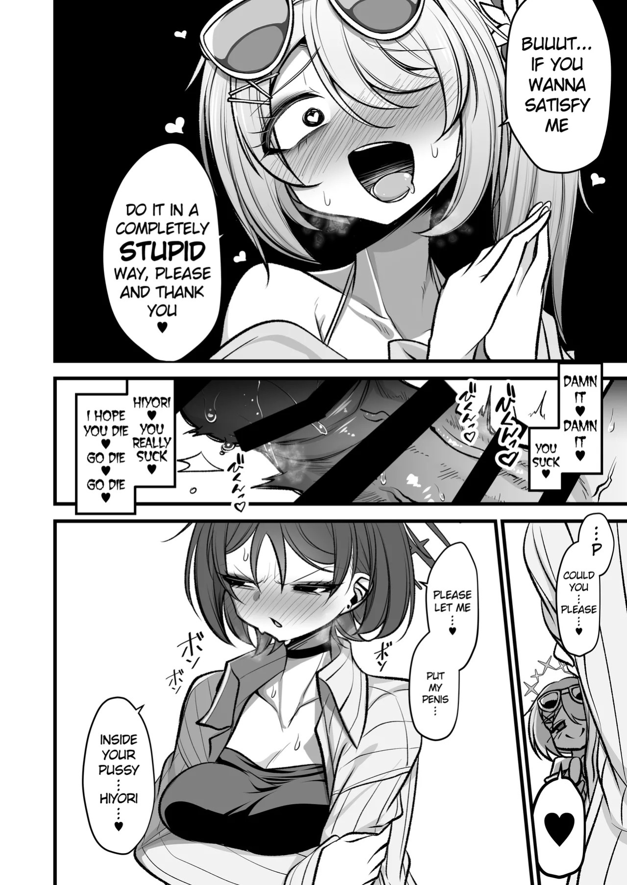 [Akagai (Mine Thrower)] Do-S Hiyori VS Futa-chin Misaki-chan (Blue Archive) [English] [Digital]