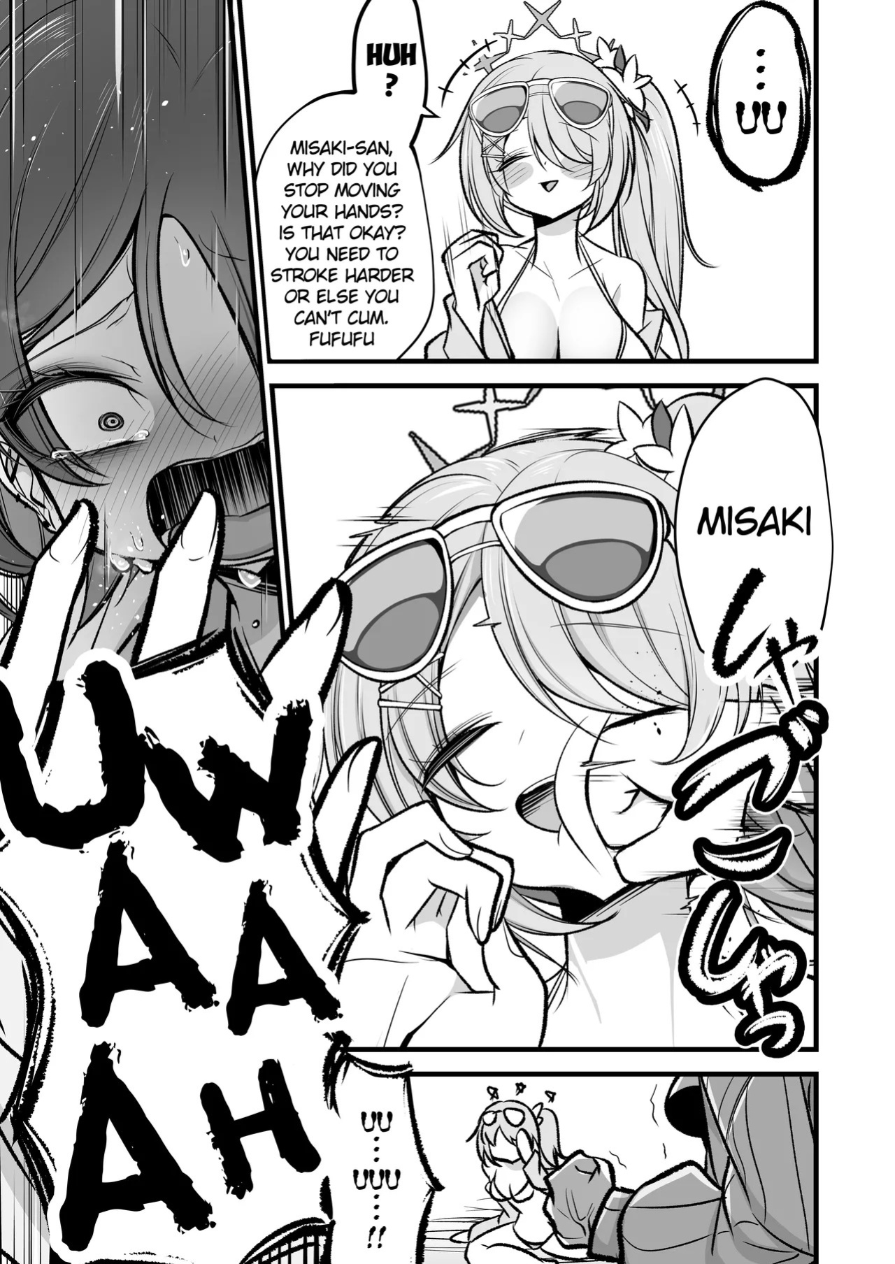 [Akagai (Mine Thrower)] Do-S Hiyori VS Futa-chin Misaki-chan (Blue Archive) [English] [Digital]