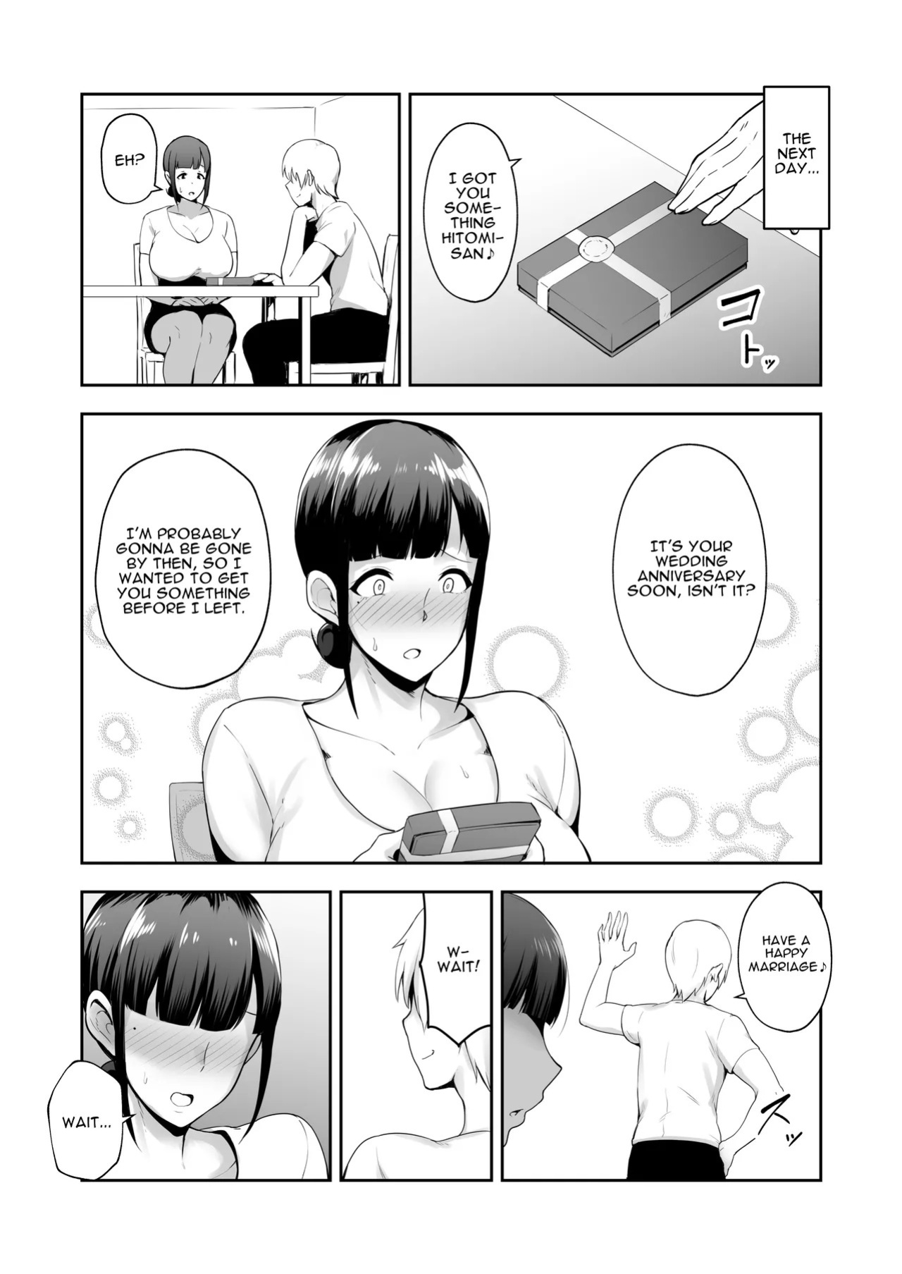 [Golden Bazooka (Gagarin Kichi)] Proper Housewife with big tits | Netorareta Bakunyuu Seiso Zuma Hitomi -Oikko ni Torotoro ni Tokasaremashita- (English)