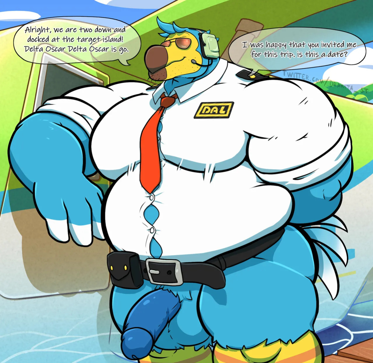 [akita77] Dating a Big Daddy Dodo (Animal Crossing: New Horizons)