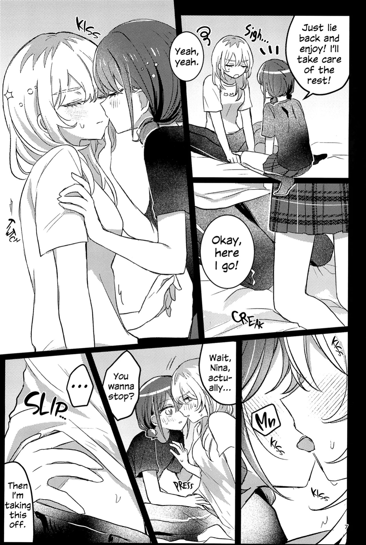 (Zenbu Buchikome. 7) [Hamu-chan Daisuki (Momi)] One Room, One Moment (Girls Band Cry) [English]