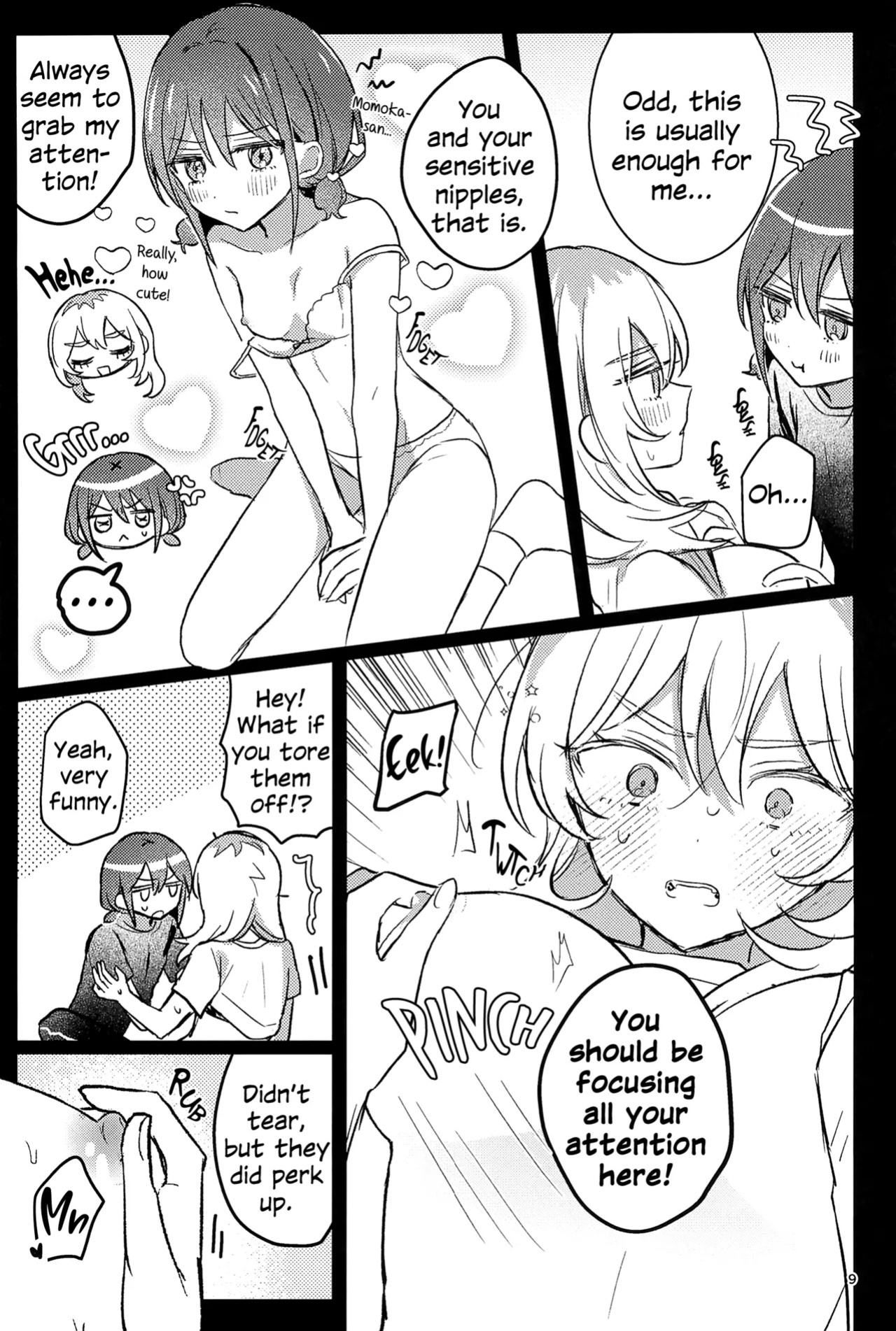 (Zenbu Buchikome. 7) [Hamu-chan Daisuki (Momi)] One Room, One Moment (Girls Band Cry) [English]