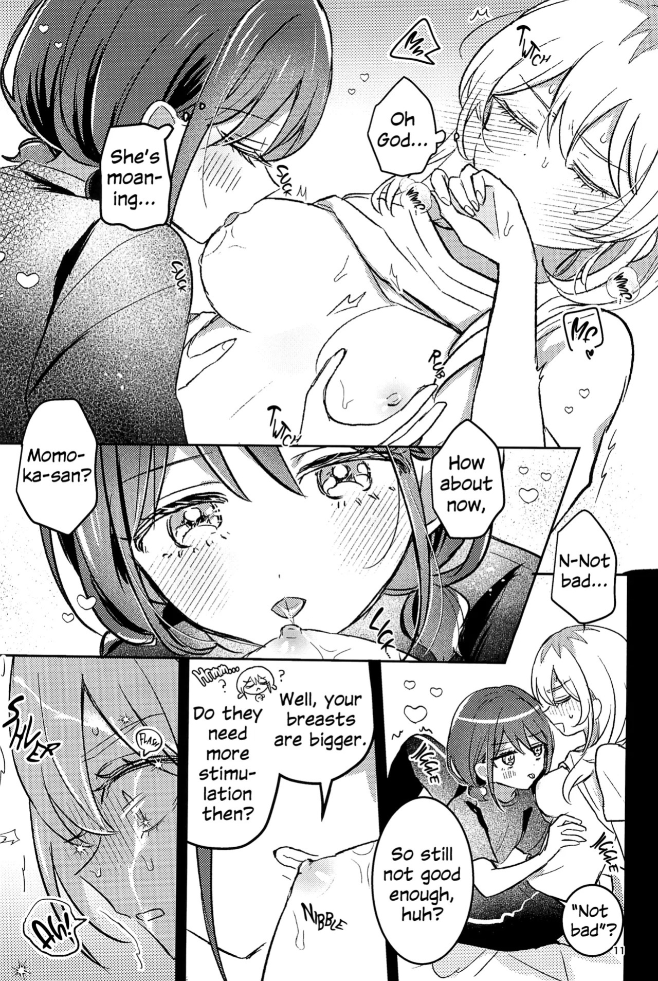(Zenbu Buchikome. 7) [Hamu-chan Daisuki (Momi)] One Room, One Moment (Girls Band Cry) [English]