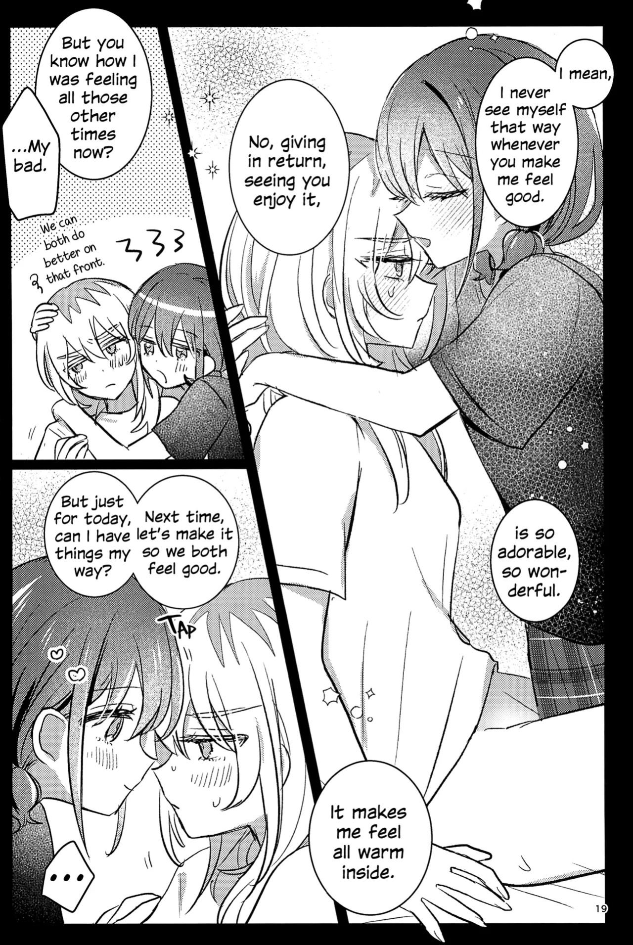 (Zenbu Buchikome. 7) [Hamu-chan Daisuki (Momi)] One Room, One Moment (Girls Band Cry) [English]