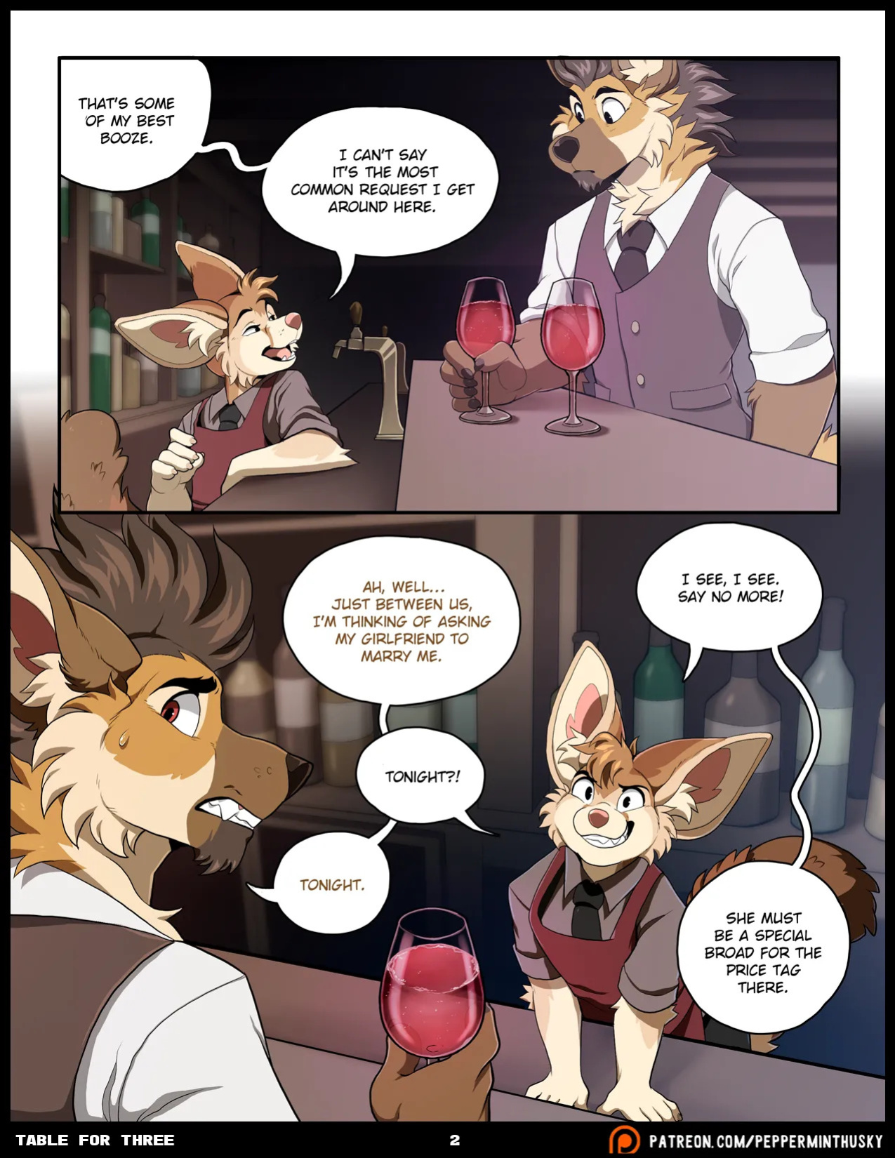 [PeppermintHusky (Roanoak/Ace)] Table for Three: Remix - Chapter 1 (W/ Extras)