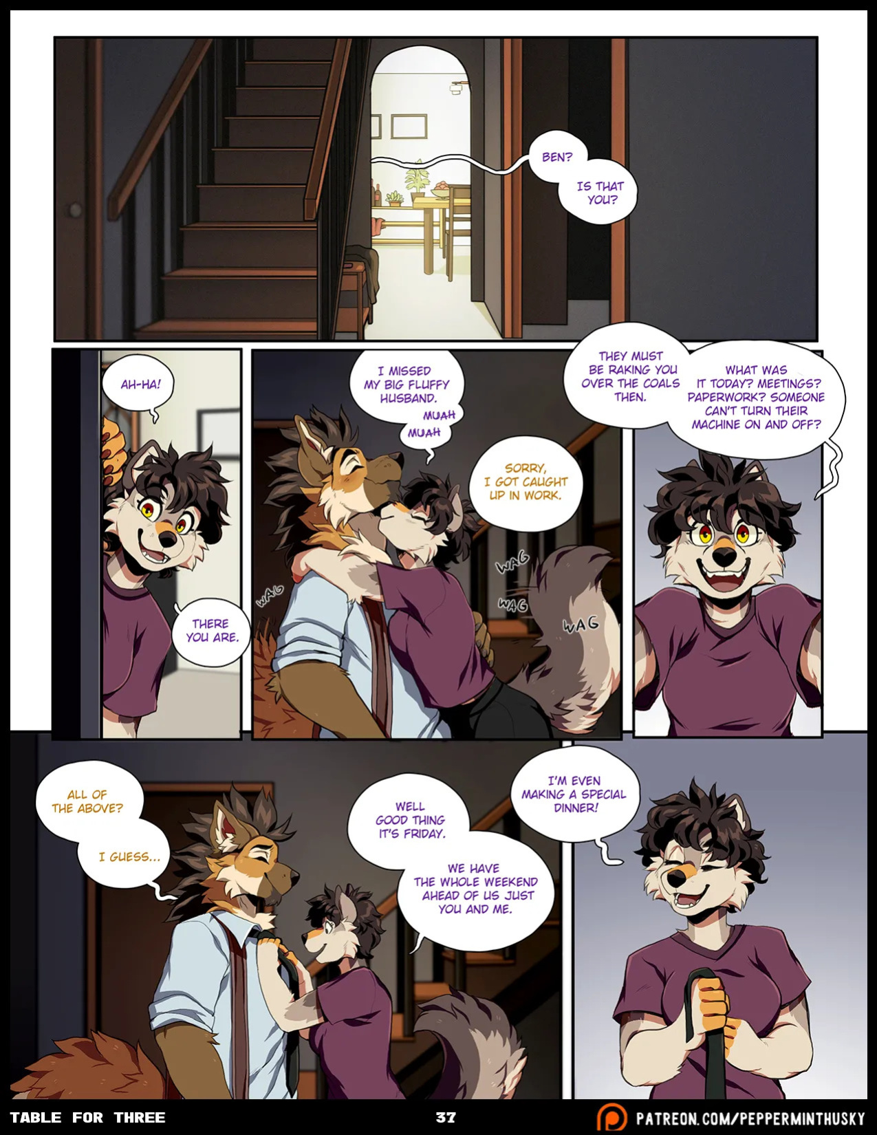 [PeppermintHusky (Roanoak/Ace)] Table for Three: Remix - Chapter 1 (W/ Extras)