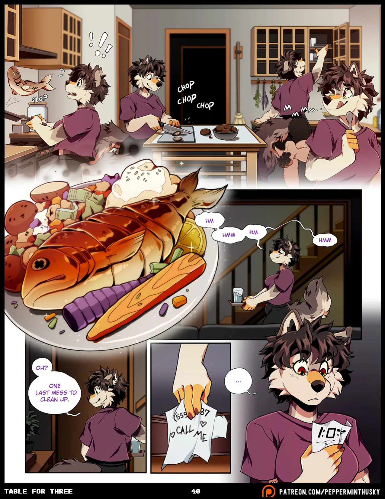 [PeppermintHusky (Roanoak/Ace)] Table for Three: Remix - Chapter 1 (W/ Extras)