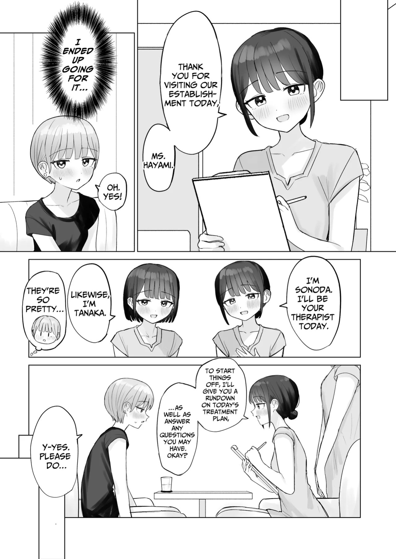 [Bonnou Sousaku (Bon)] Bijin Therapist-san ni Torokeru made Kairaku Zeme Sareta Hanashi | Driven to Ecstasy by My Sexy Therapists [English] [IXIA WORKS]