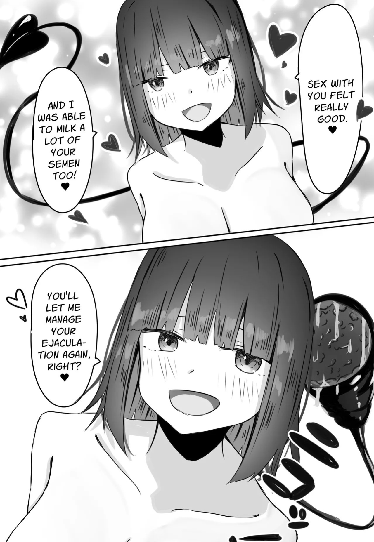 [Merukuran (Rakunagaku)] Kouhai Succubus-chan wa Senpai o Jirashitai! | The Succubus At Work Is A Teaser! [English] [Nikuchan]