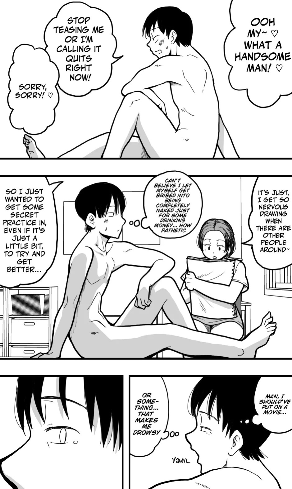 [polbockle] I was acting as a nude model for my mom, but then... I caught a glimpse of her panties, got a boner, and well... [Ghostmilflame]