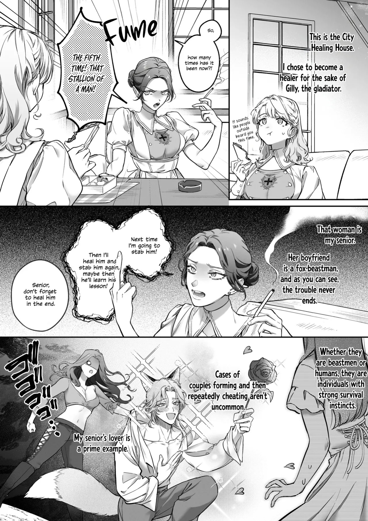[Vivid Aster (jnnKleeche)] Kahogo na kemonohito kareshi no tanetsuke honki koubi ni kowasa retai | I want to be destroyed by my overprotective beastman boyfriend's serious mating and impregnation [English] [Descent into madness] [Digital]