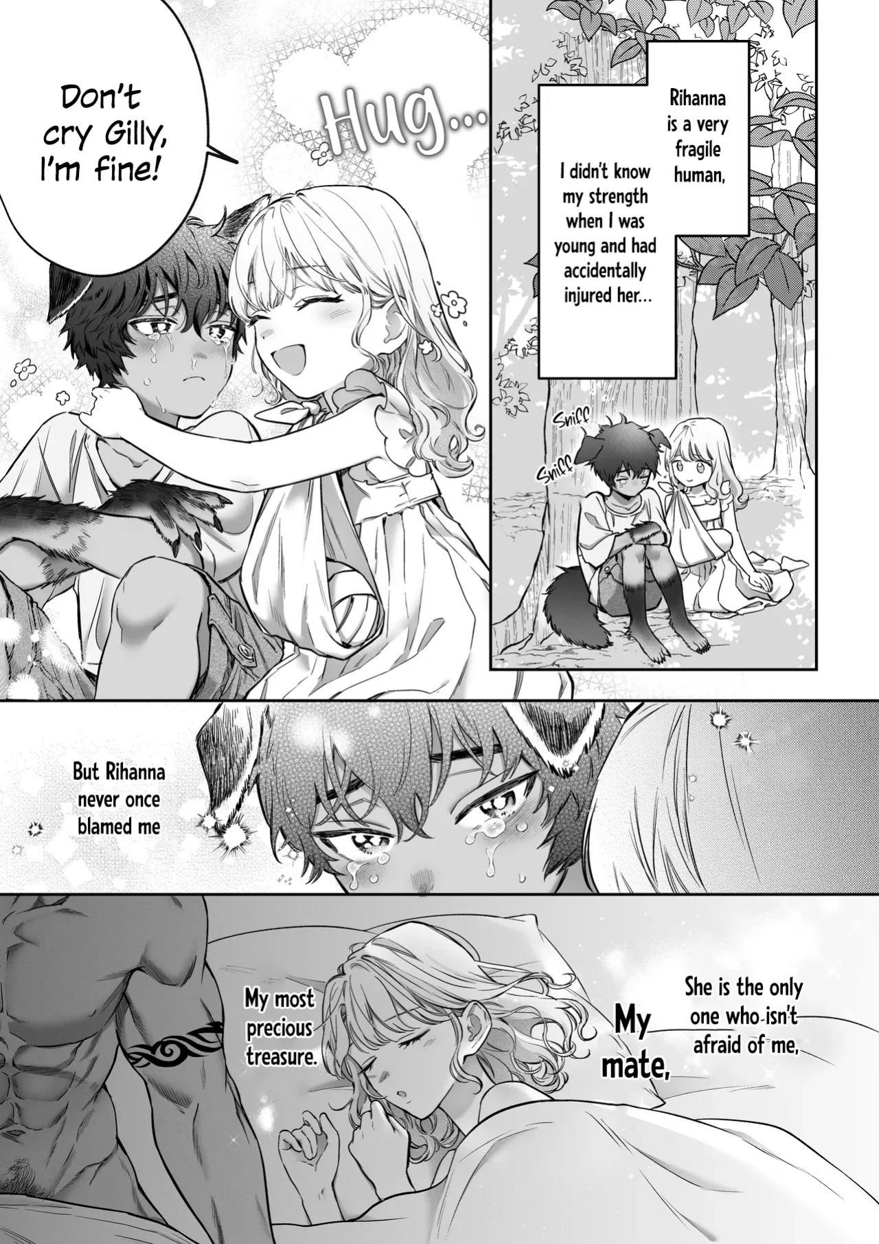 [Vivid Aster (jnnKleeche)] Kahogo na kemonohito kareshi no tanetsuke honki koubi ni kowasa retai | I want to be destroyed by my overprotective beastman boyfriend's serious mating and impregnation [English] [Descent into madness] [Digital]