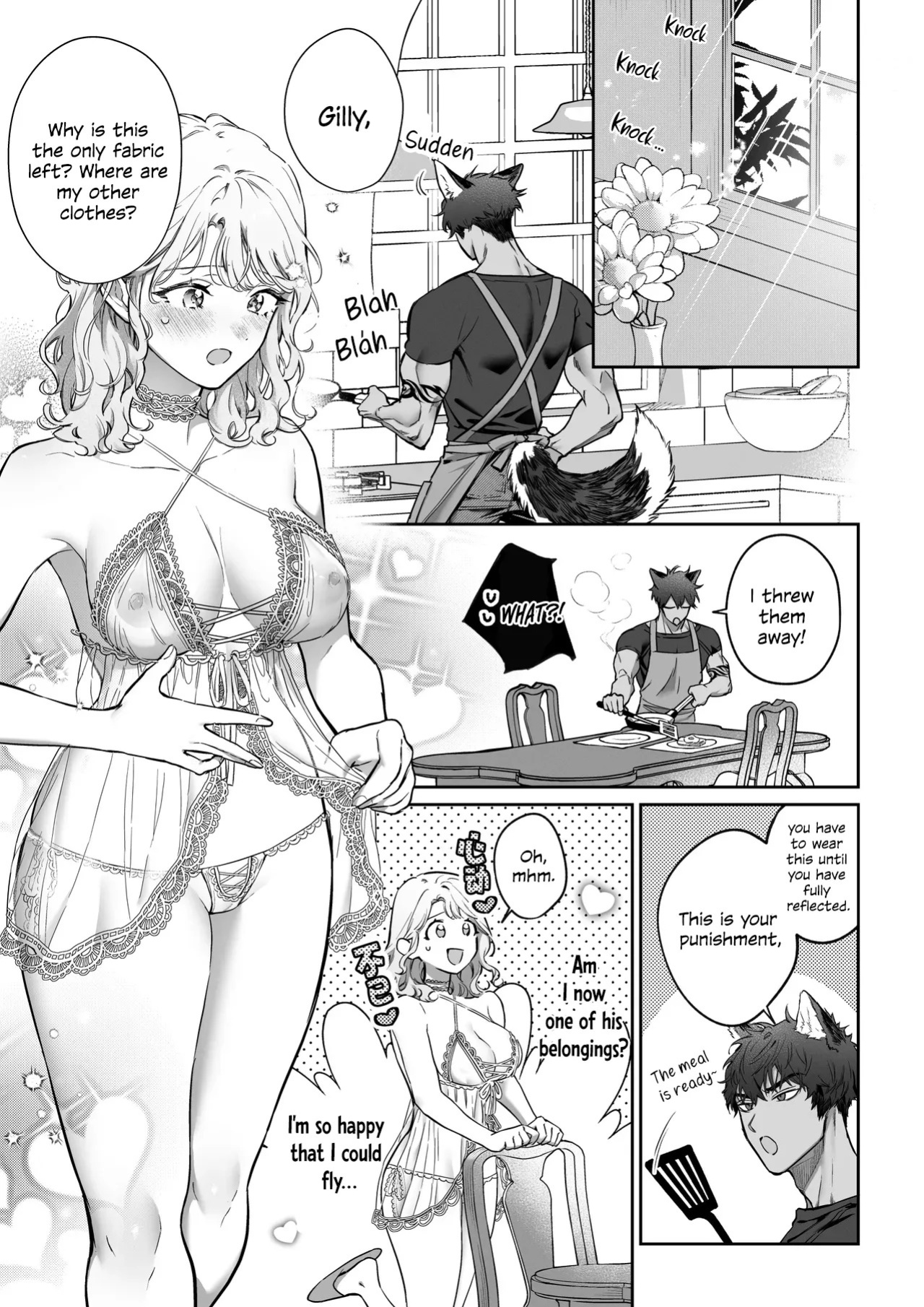 [Vivid Aster (jnnKleeche)] Kahogo na kemonohito kareshi no tanetsuke honki koubi ni kowasa retai | I want to be destroyed by my overprotective beastman boyfriend's serious mating and impregnation [English] [Descent into madness] [Digital]