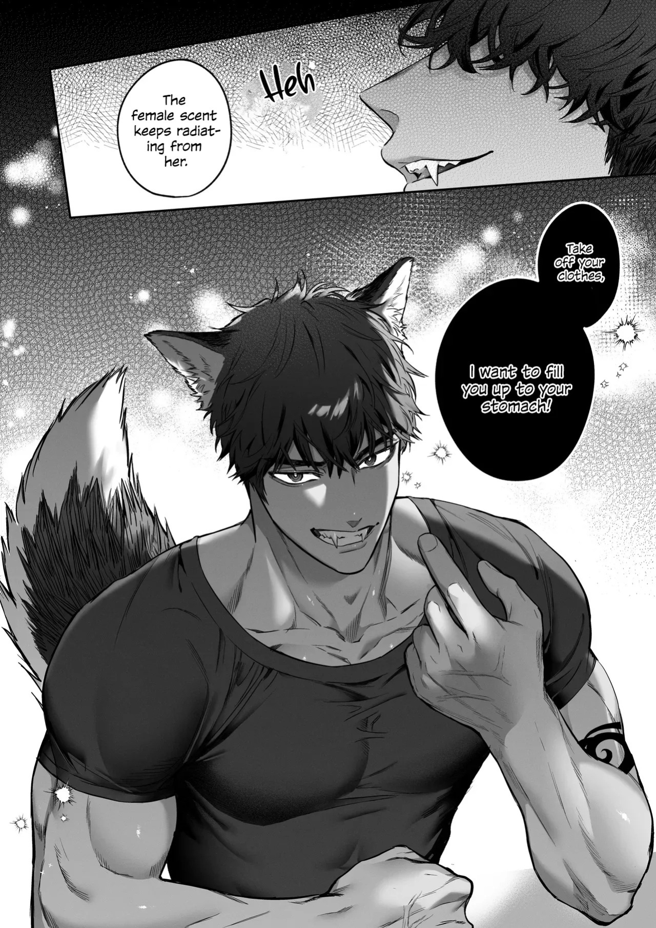 [Vivid Aster (jnnKleeche)] Kahogo na kemonohito kareshi no tanetsuke honki koubi ni kowasa retai | I want to be destroyed by my overprotective beastman boyfriend's serious mating and impregnation [English] [Descent into madness] [Digital]