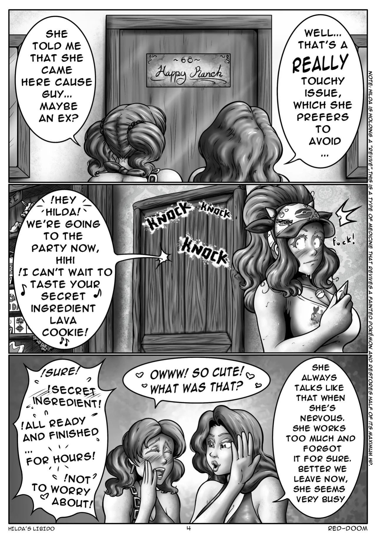 [Red-Doom] Hilda's Libido Ch. 1-4 (Pokemon) [Ongoing]