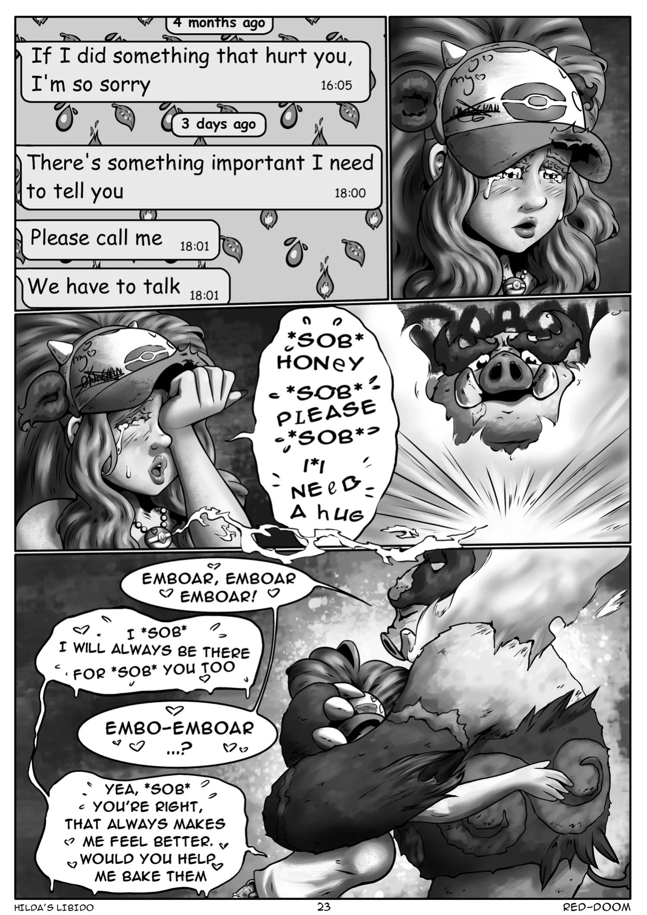[Red-Doom] Hilda's Libido Ch. 1-4 (Pokemon) [Ongoing]