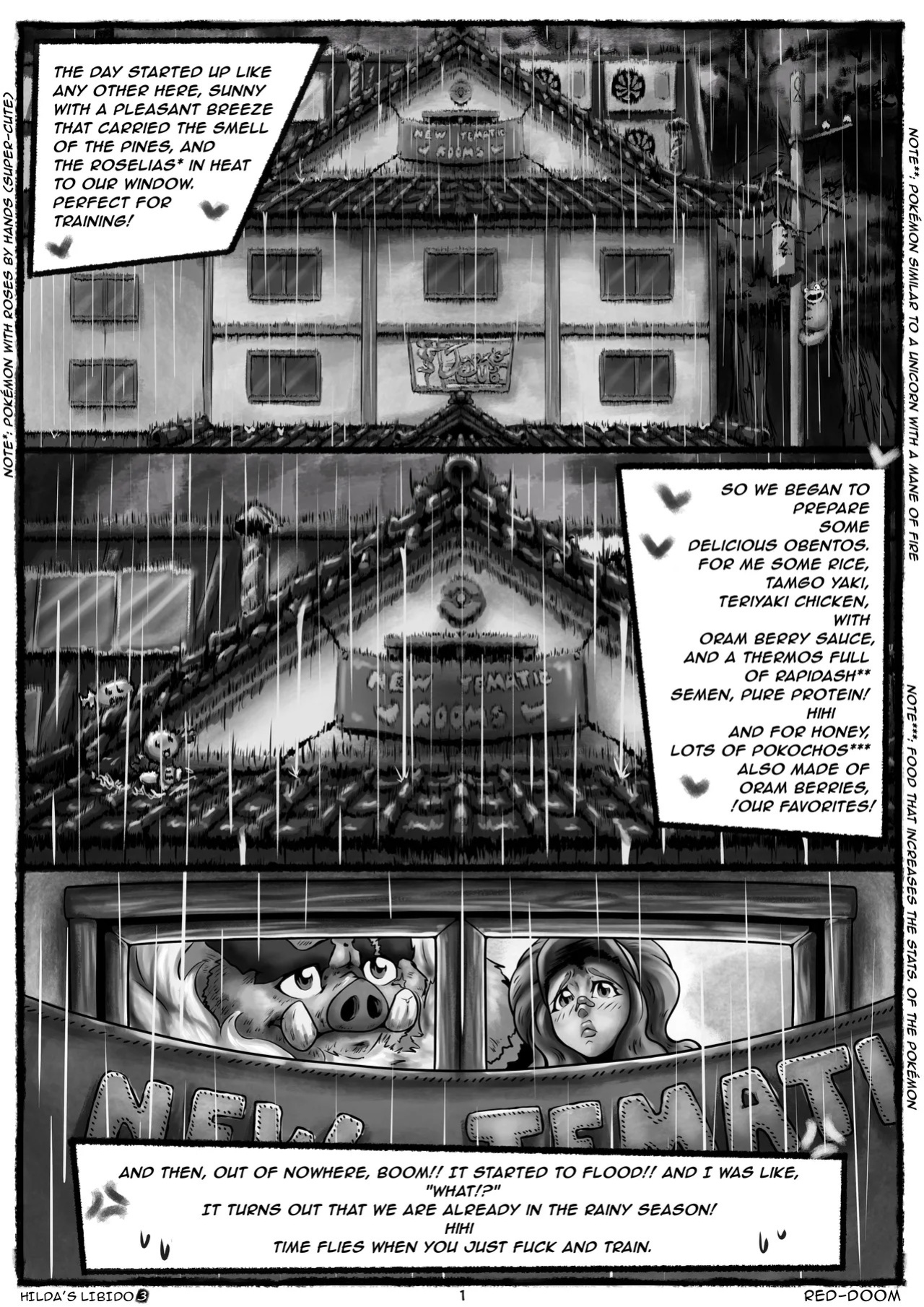 [Red-Doom] Hilda's Libido Ch. 1-4 (Pokemon) [Ongoing]