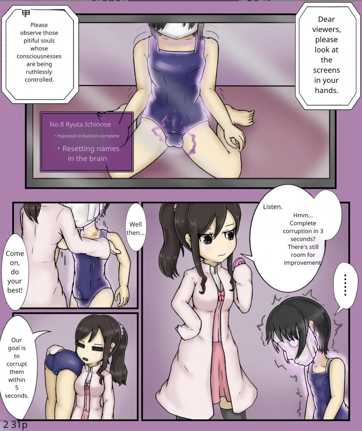 Forced girls transformation
