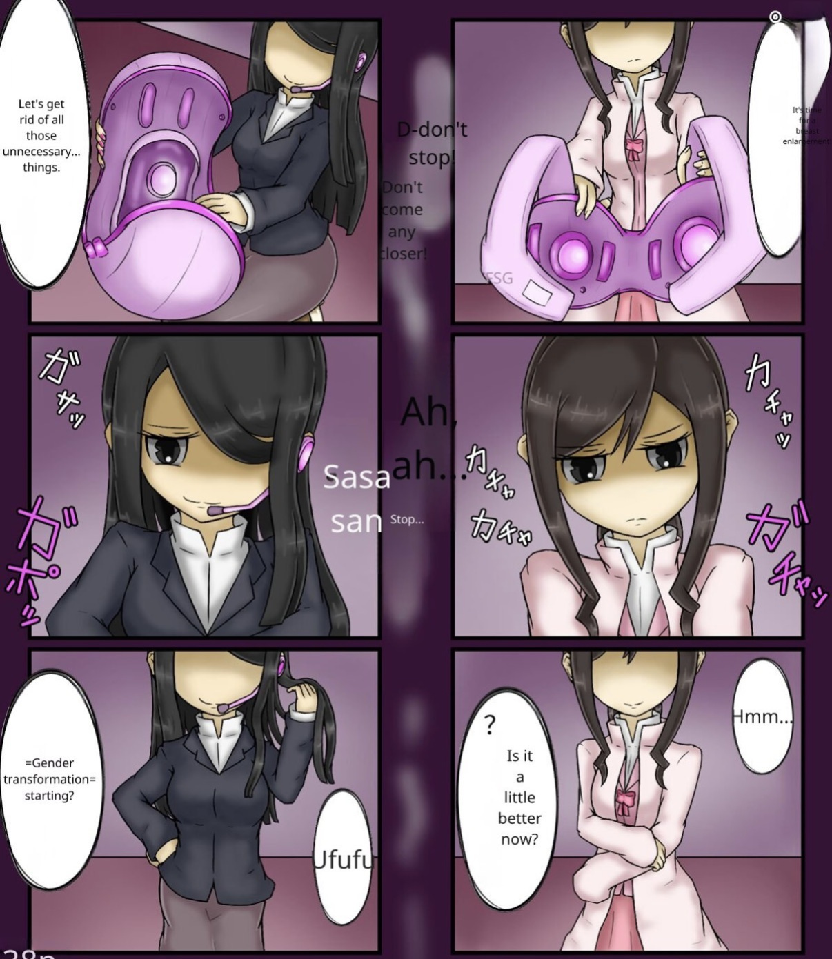 Forced girls transformation