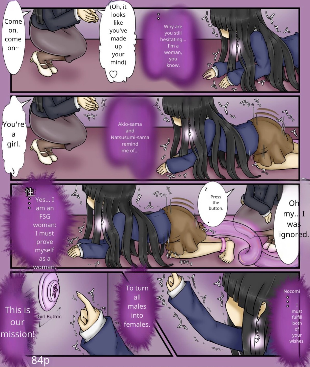 Forced girls transformation