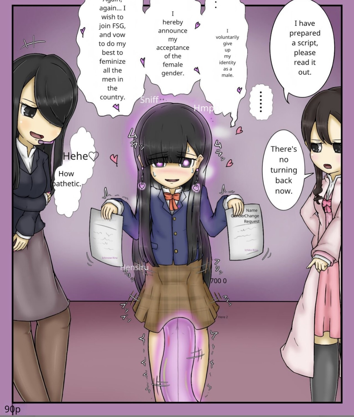 Forced girls transformation