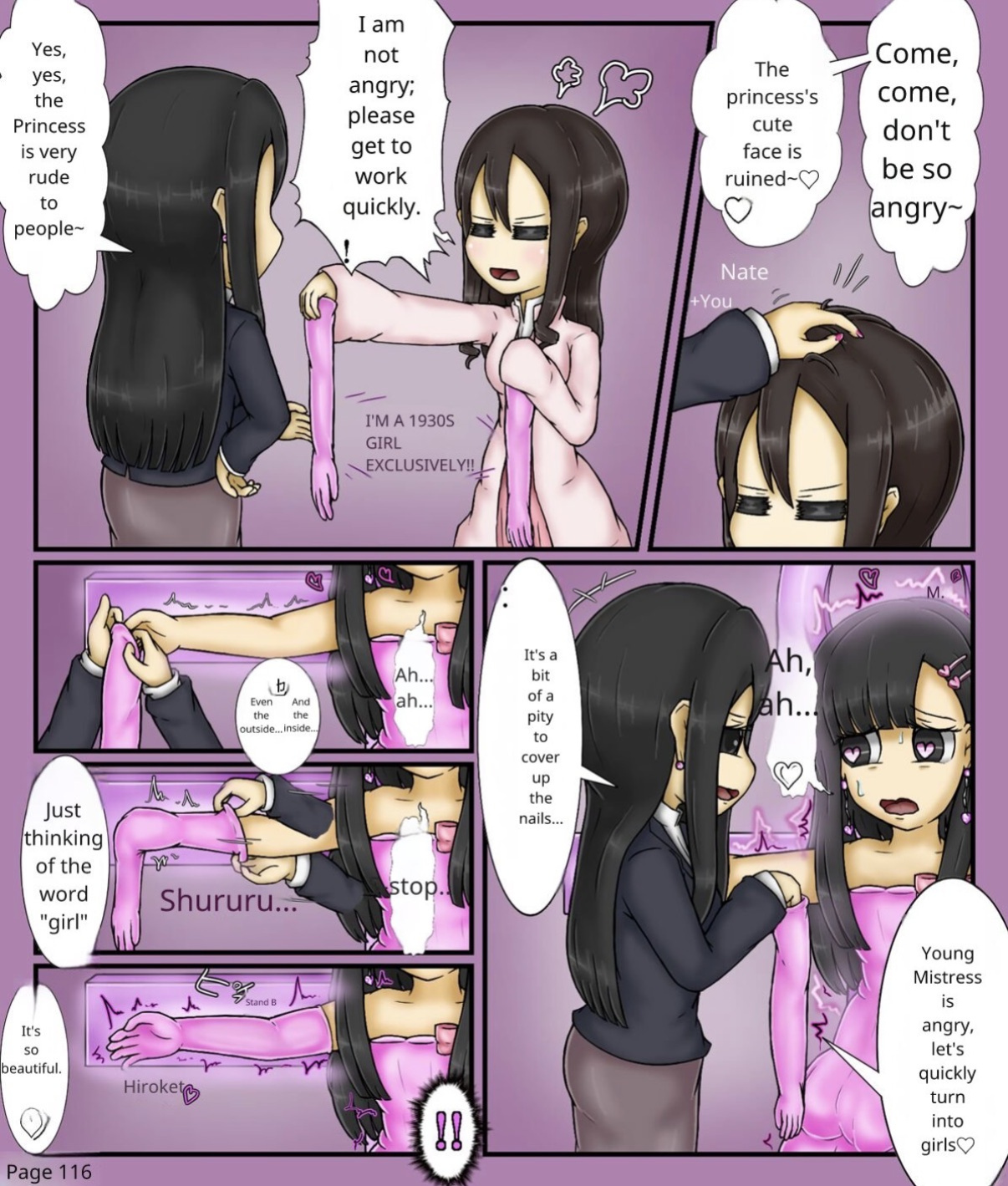 Forced girls transformation
